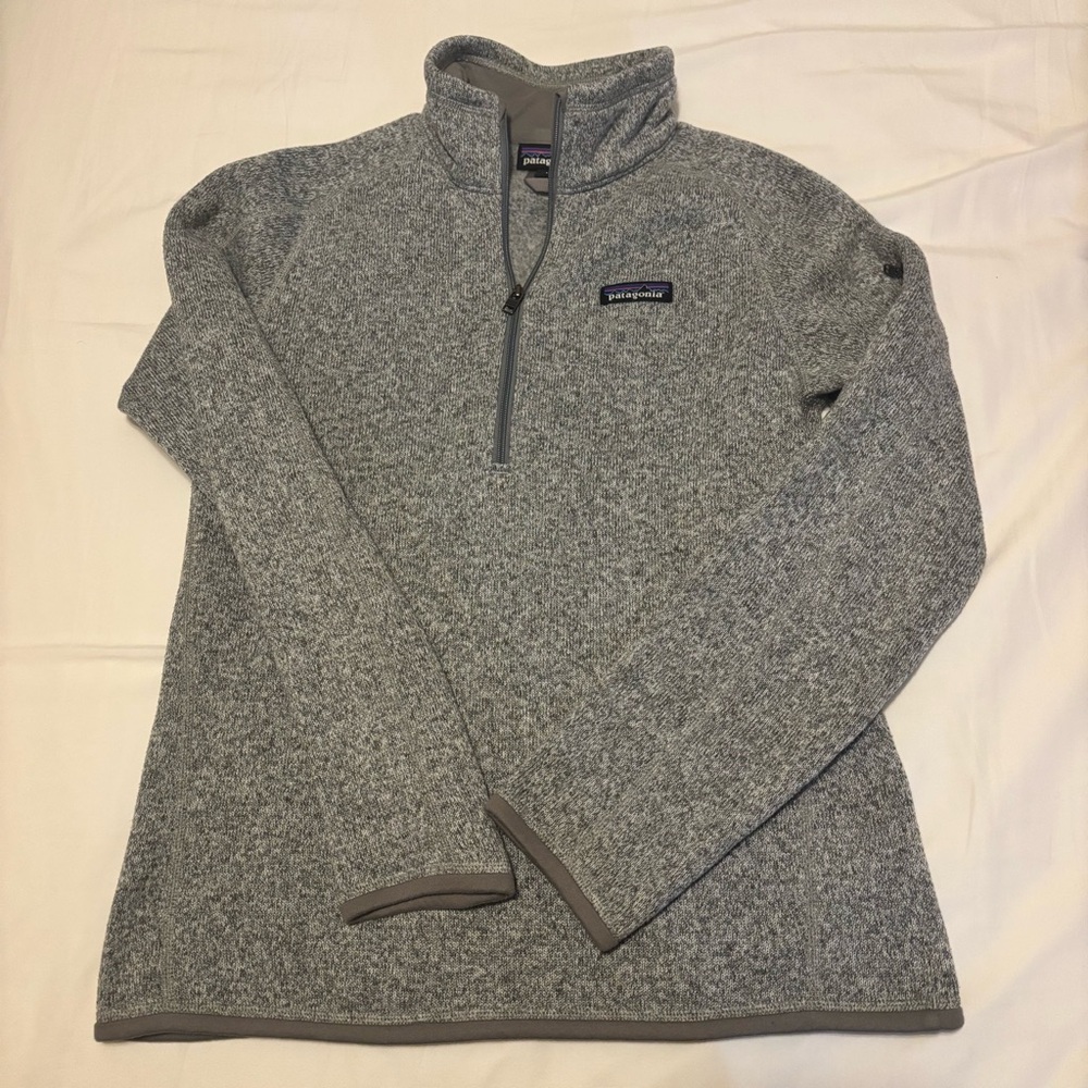 Patagonia Women's Better Sweater® 1/4-Zip Fleece size Medium Gray